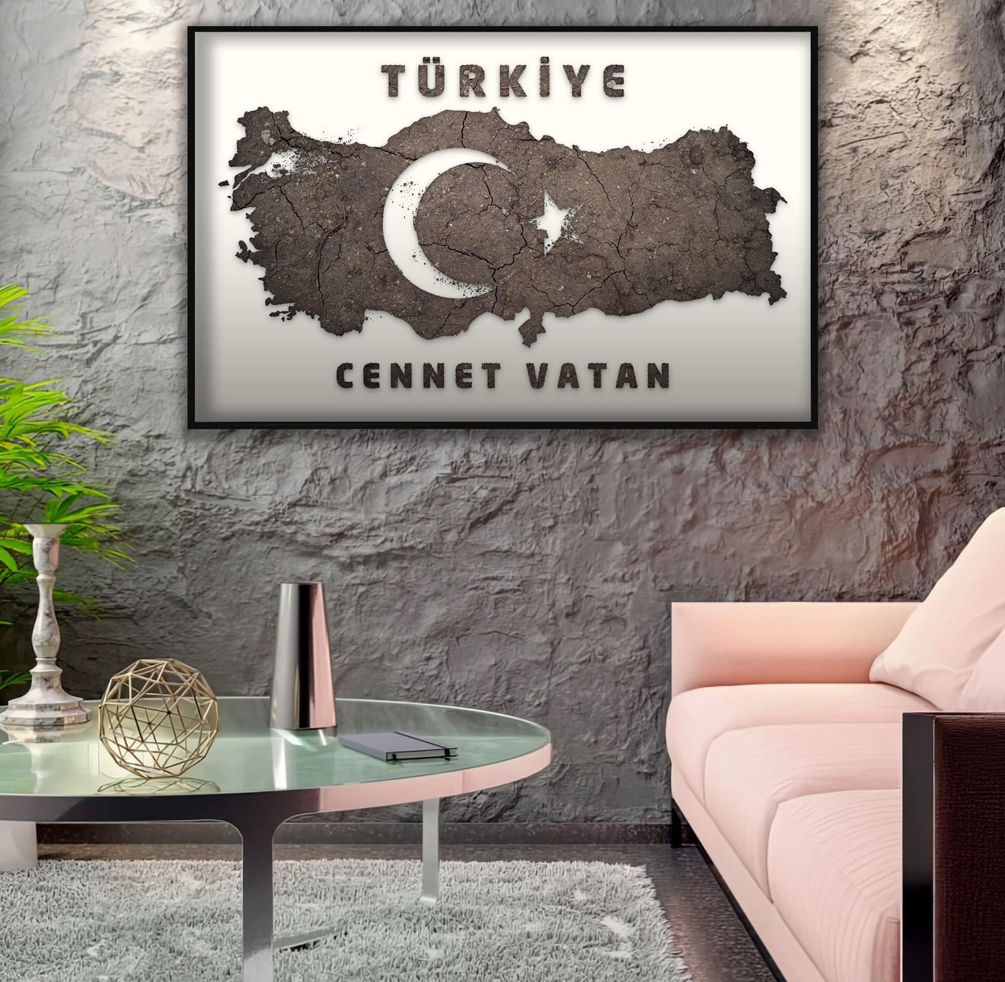 Metal%20Çerçeveli%20Cennet%20Vatan%20Cam%20Tablo