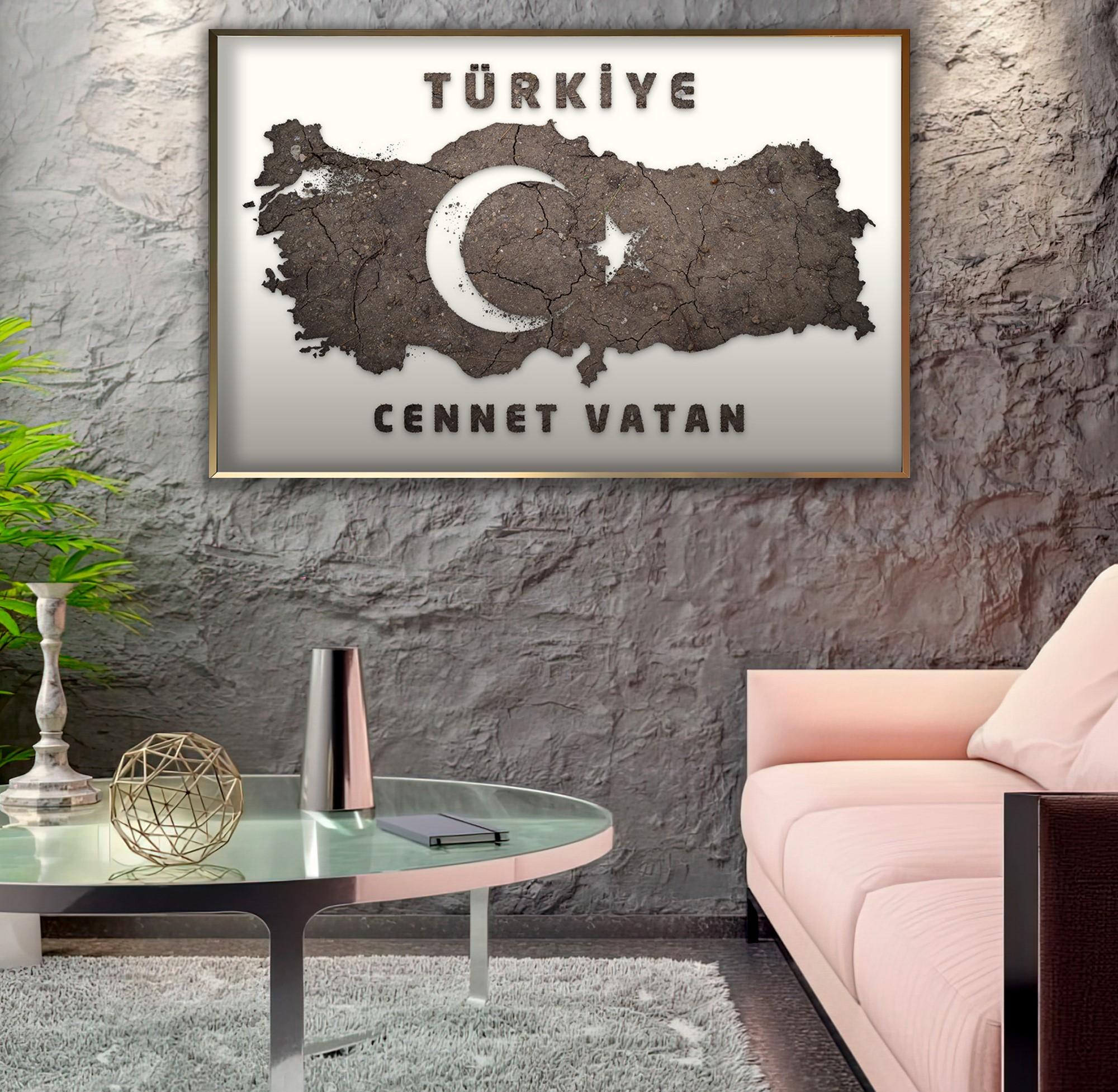 Metal%20Çerçeveli%20Cennet%20Vatan%20Cam%20Tablo