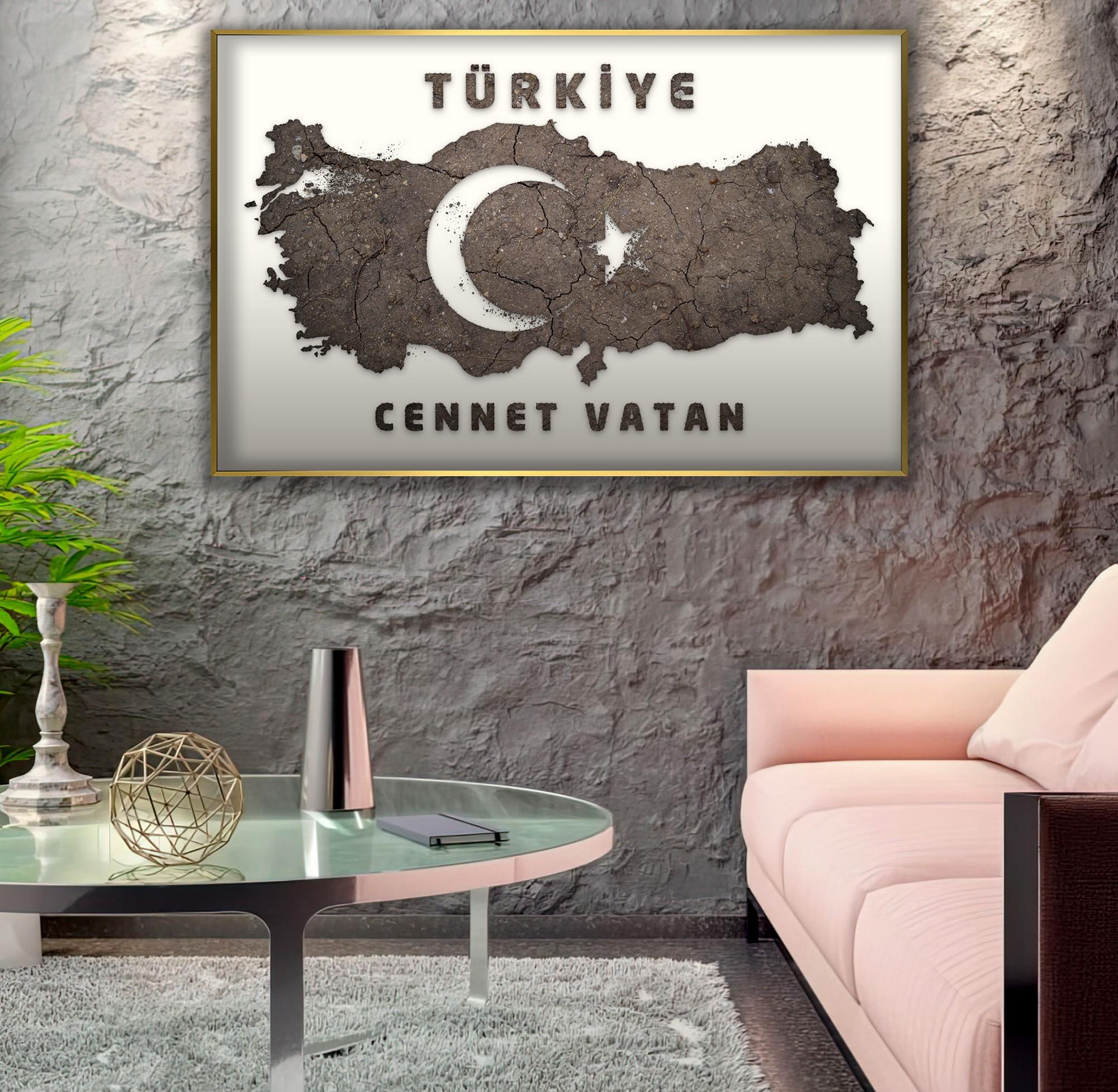 Metal%20Çerçeveli%20Cennet%20Vatan%20Cam%20Tablo