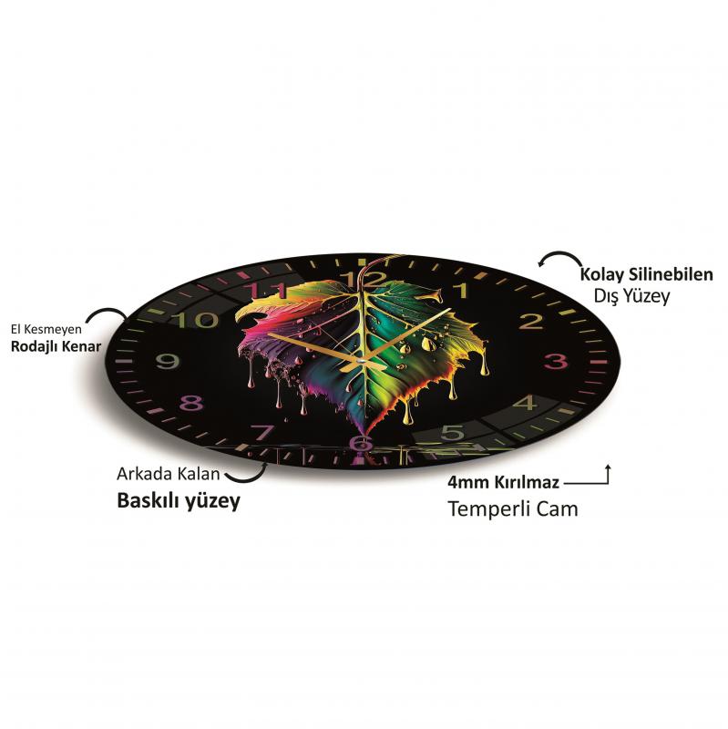 Renkli%20Yapraklar%20Cam%20Saat%20-%2040%20cm