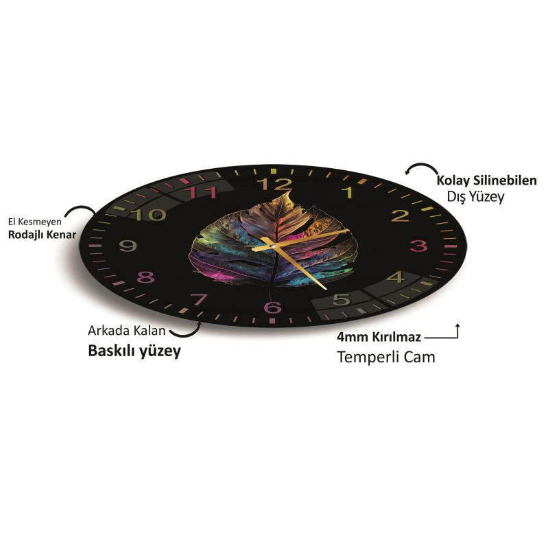 Renkli%20Yapraklar%20Cam%20Saat%20-%2060%20cm