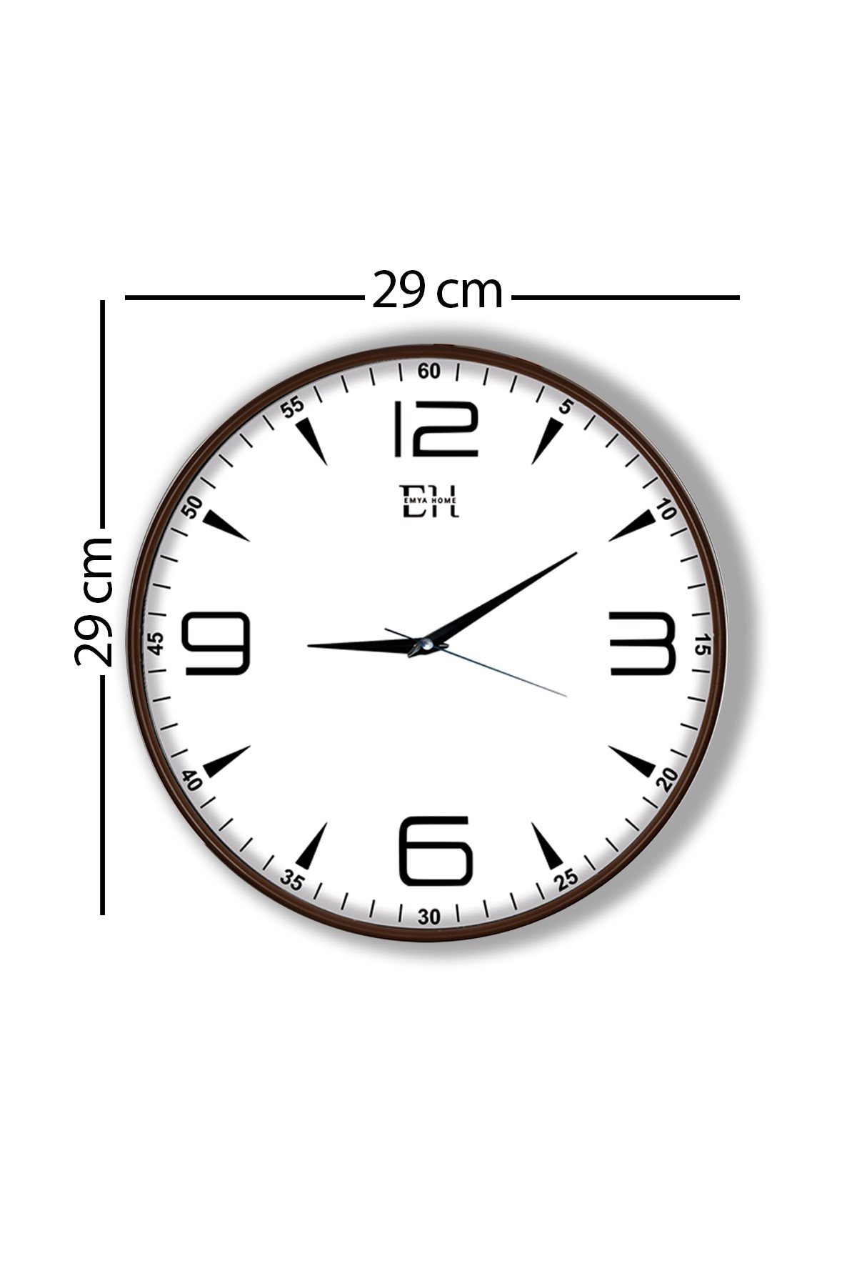 Modern%20Duvar%20Saati%20Kahverengi%20-%2029%20cm