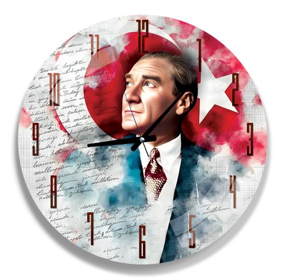 Mustafa Kemal Atatürk Duvar Saati